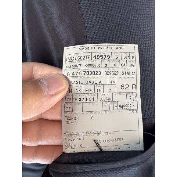 Tom Ford Navy Blue Suit Jacket Tailored To Size 58/47 Chest US - Picture 10 of 10